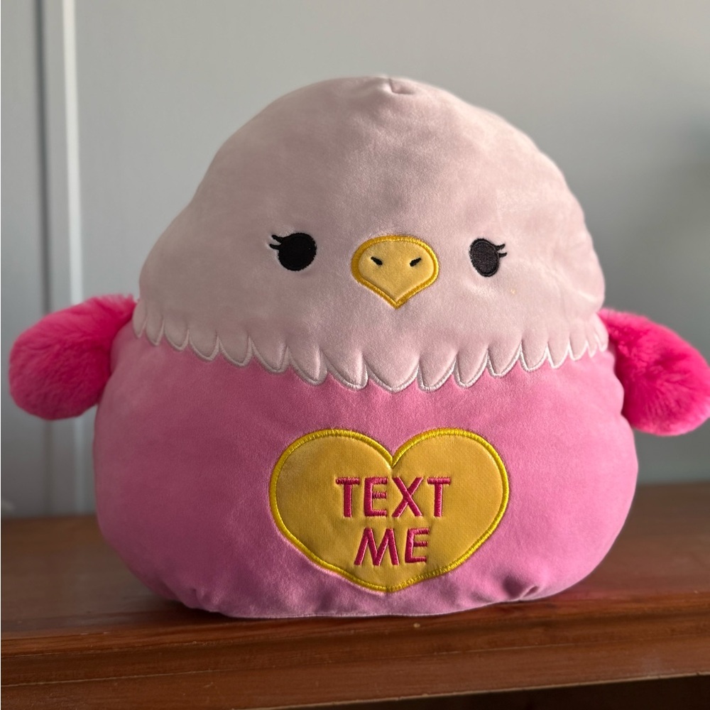 Squishmallows plush toy, specifically the Kamala the Eagle. Smoke free home.